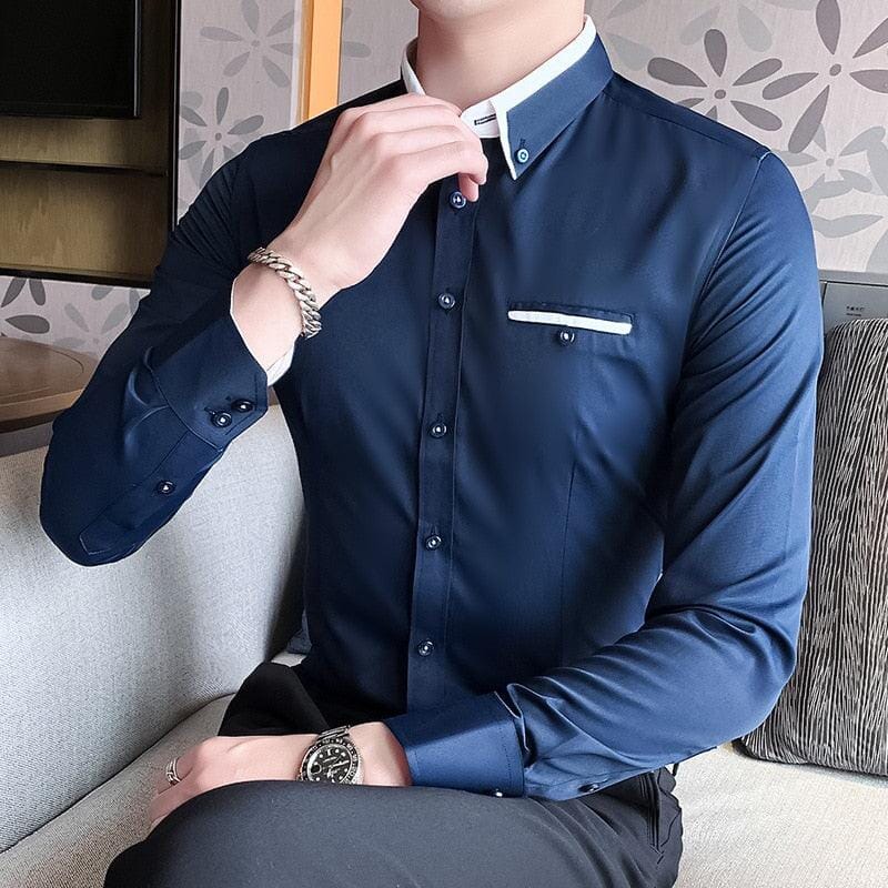 Camisa Social Masculina Fitori Paris