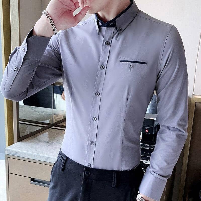 Camisa Social Masculina Fitori Paris