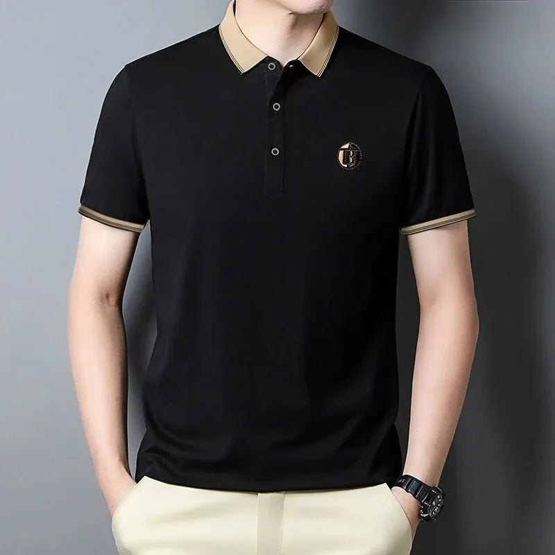 Camisa Polo Mascuina Elegante Fitori