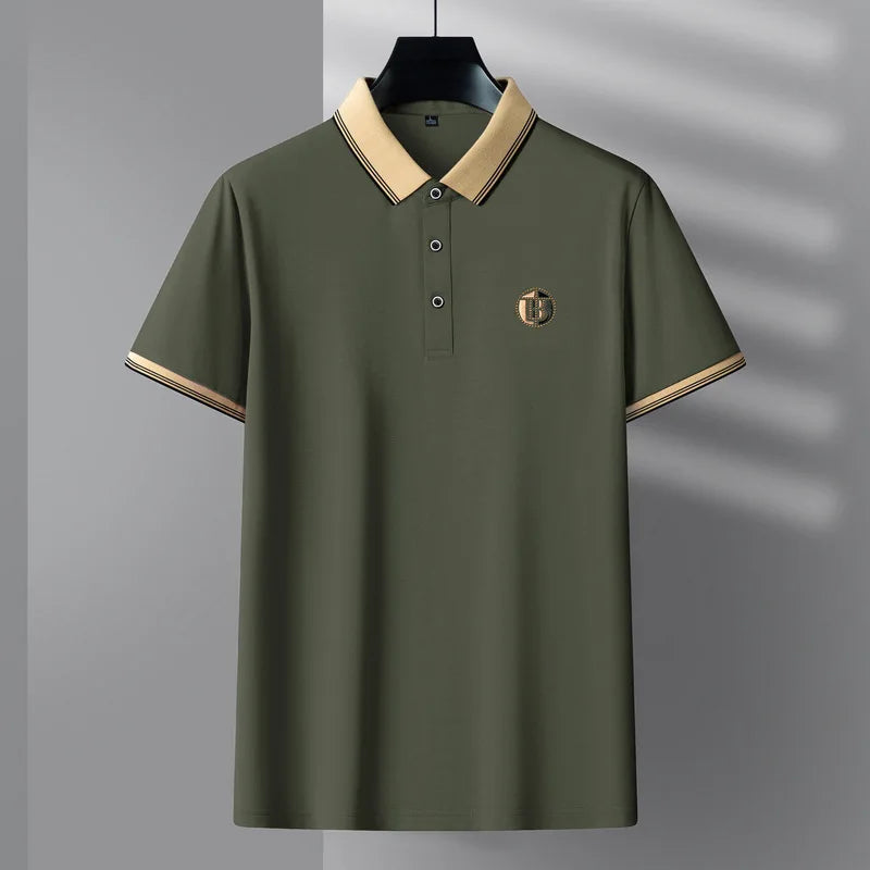 Camisa Polo Mascuina Elegante Fitori