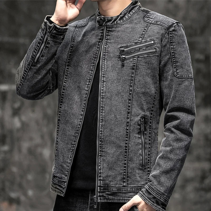 Jaqueta Jeans Masculina Fitori Grife