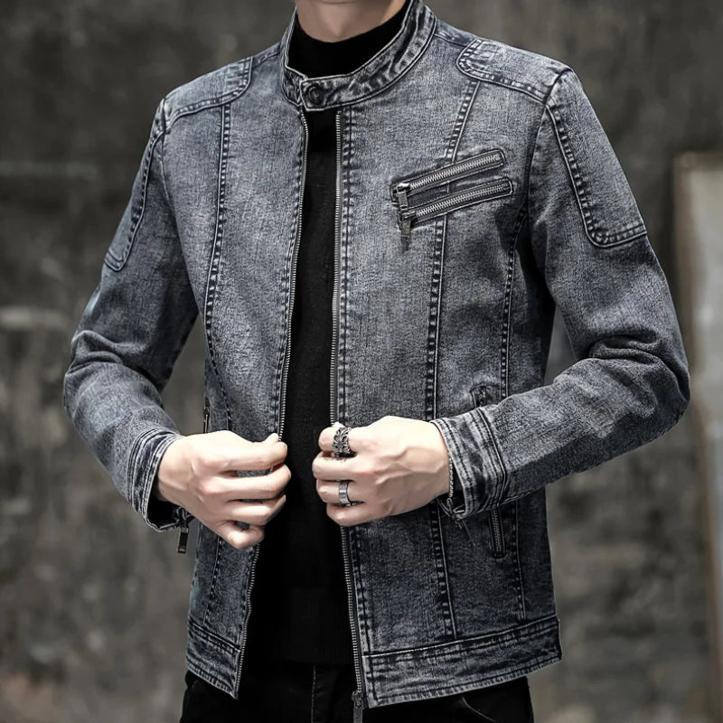 Jaqueta Jeans Masculina Fitori Grife