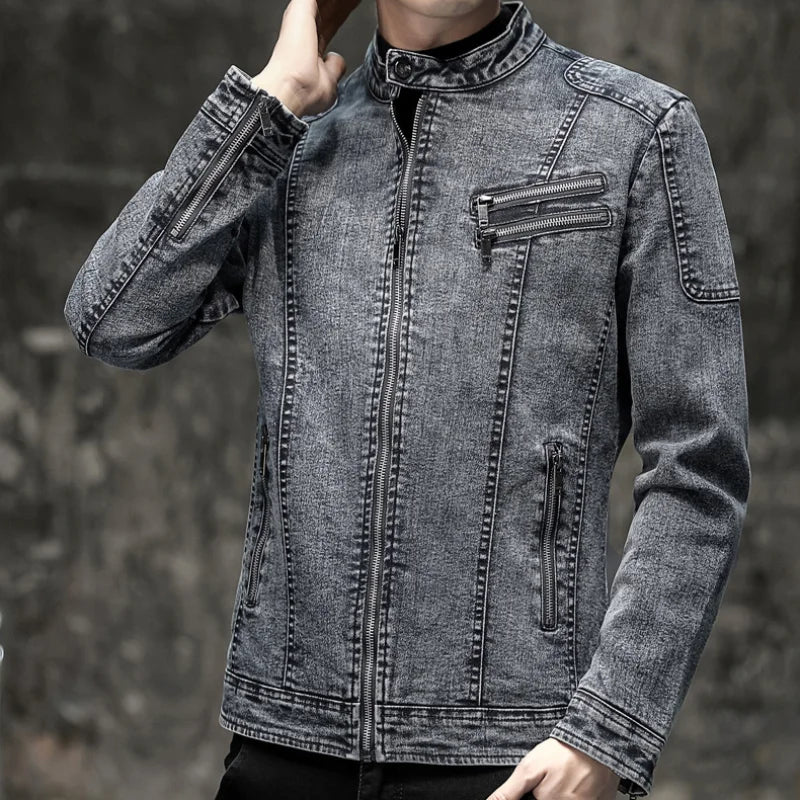 Jaqueta Jeans Masculina Fitori Grife