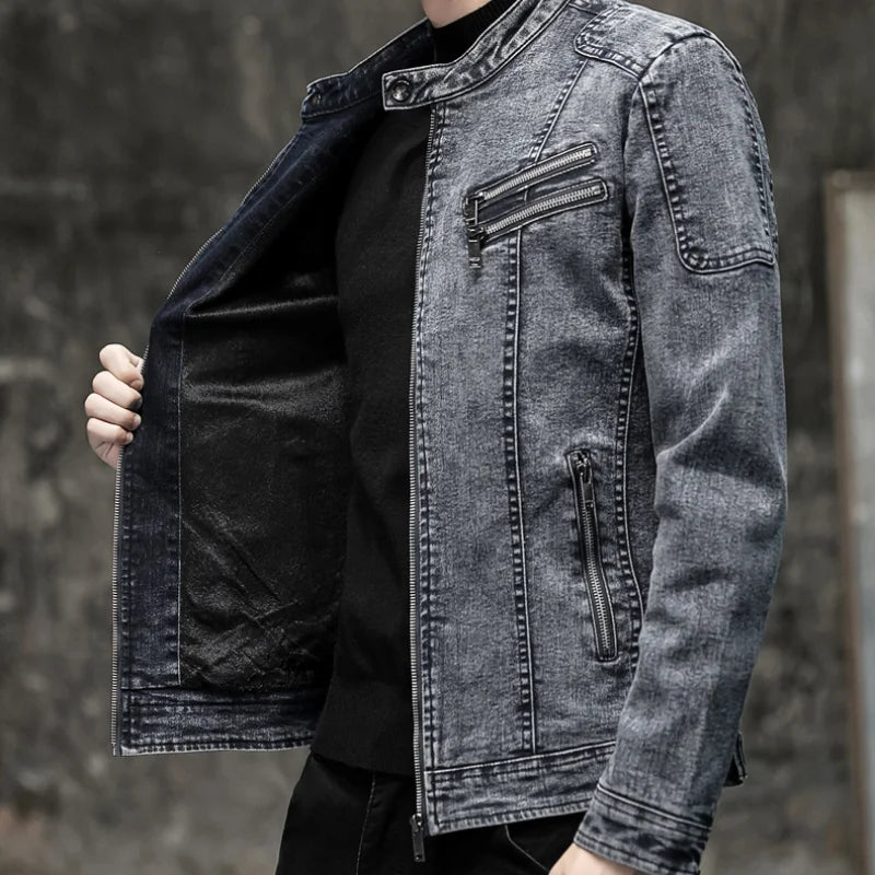 Jaqueta Jeans Masculina Fitori Grife