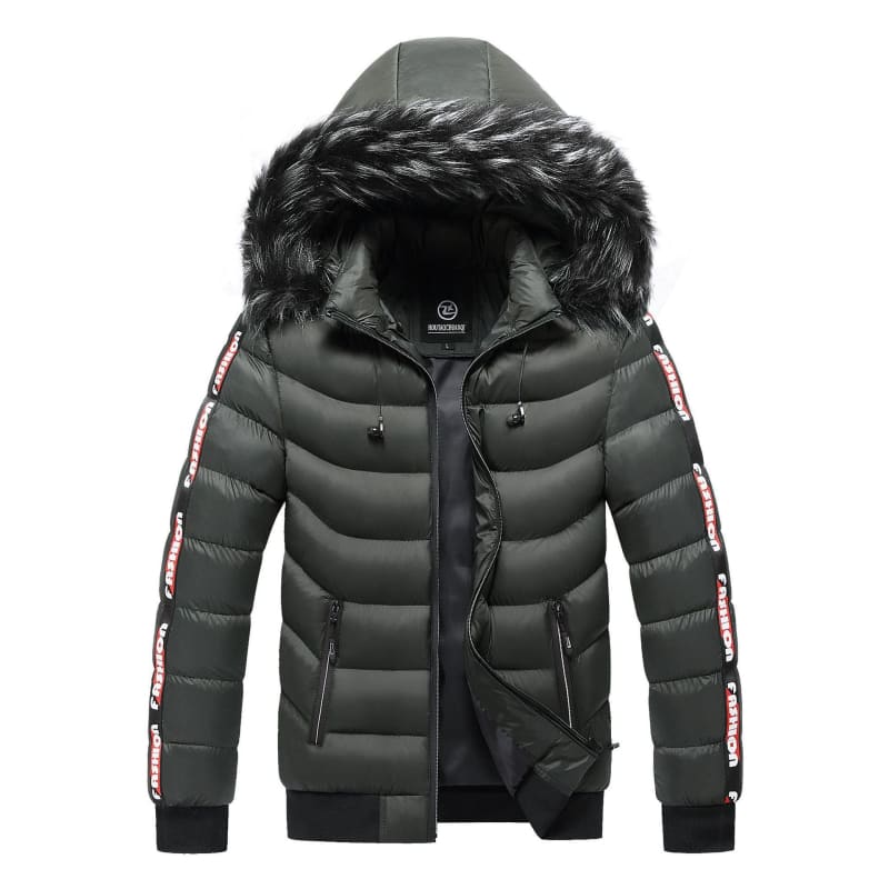 Jaqueta Puffer Masculina Capuz Forrado Fitori