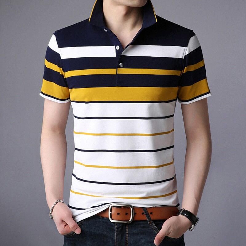 Camisa Polo Listrada Masculina Fitori