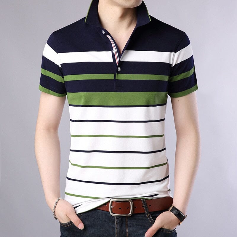 Camisa Polo Listrada Masculina Fitori