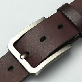 Cinto Masculino de Couro Vintage Pierre